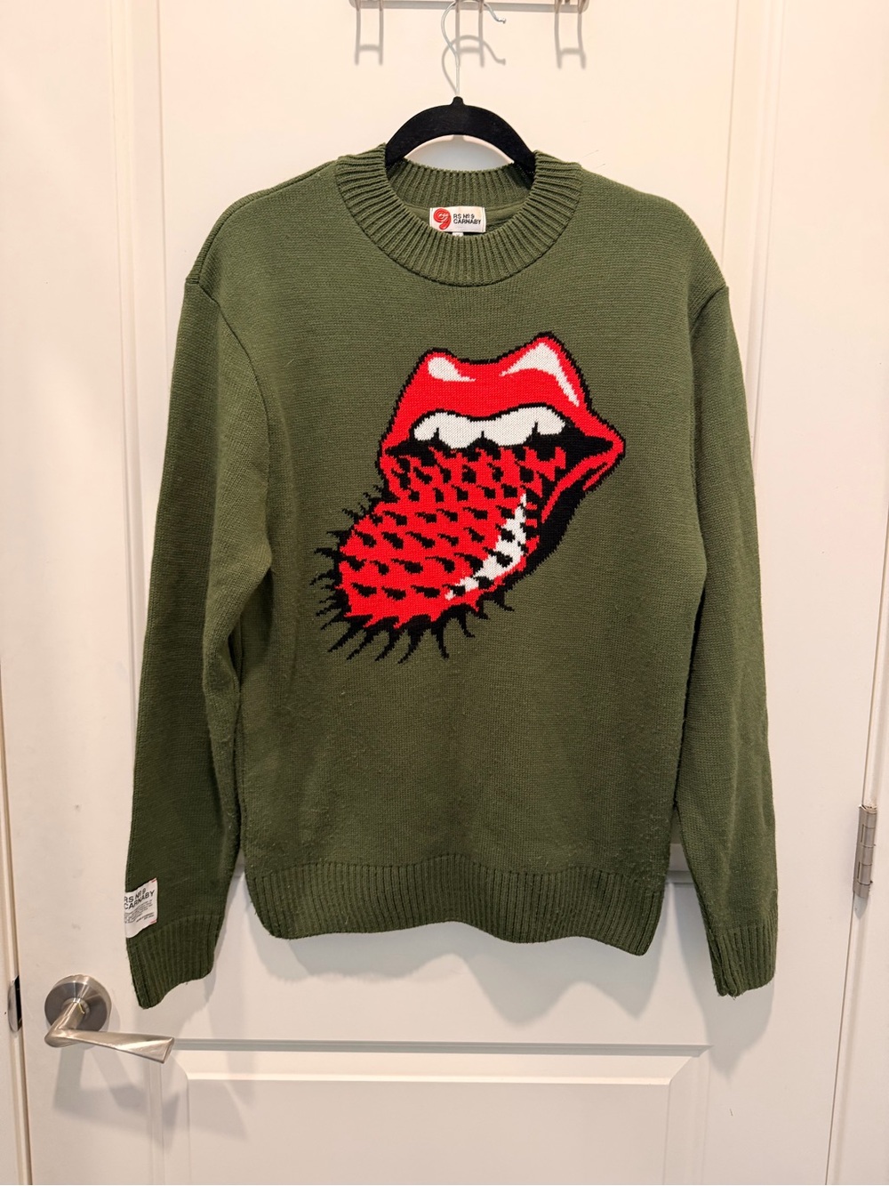 RS No. 9 Carnaby Rolling Stones Sweater Size M
Green Acrylic